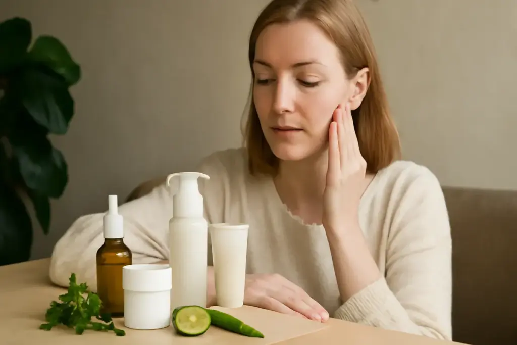 Cosmetici bio per pelli sensibili: la selezione ingredienti che riduce il rischio di irritazioni